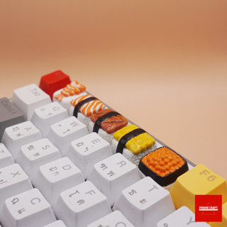 Keycaps คีย์แคป Artisan Set Sushi น่ารัก งาน Handmade