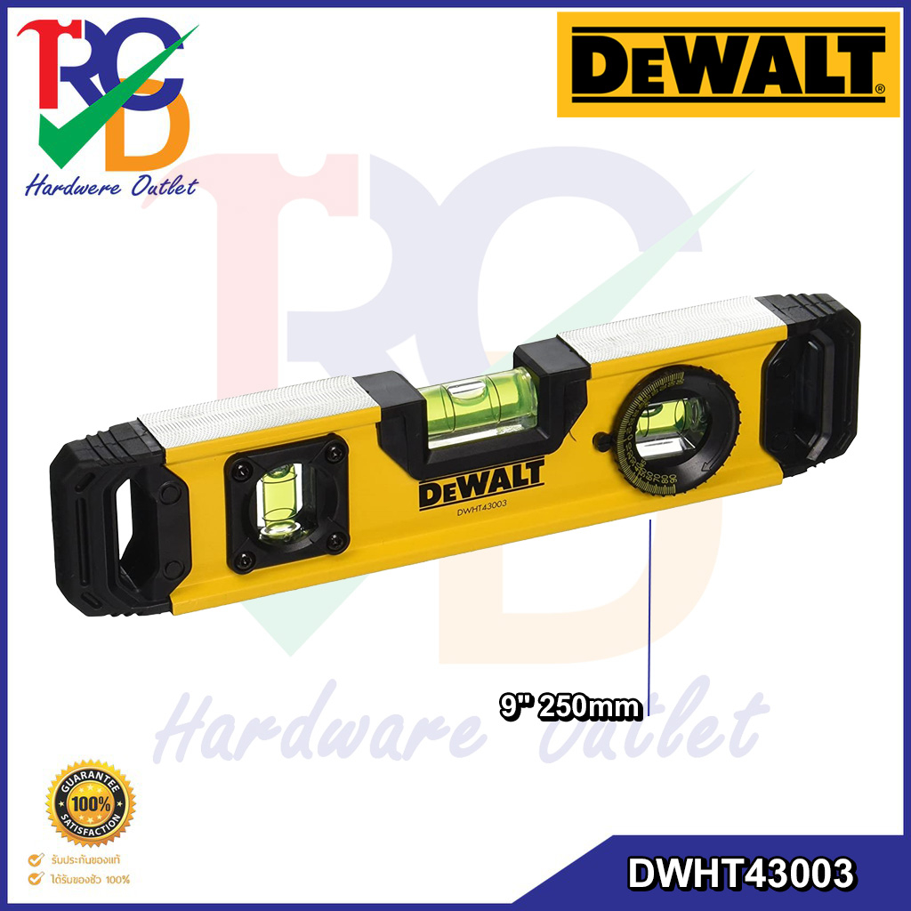 DEWALT  ระดับน้ำ Torpedo level ขนาด 25 ซม. รุ่น DWHT43003