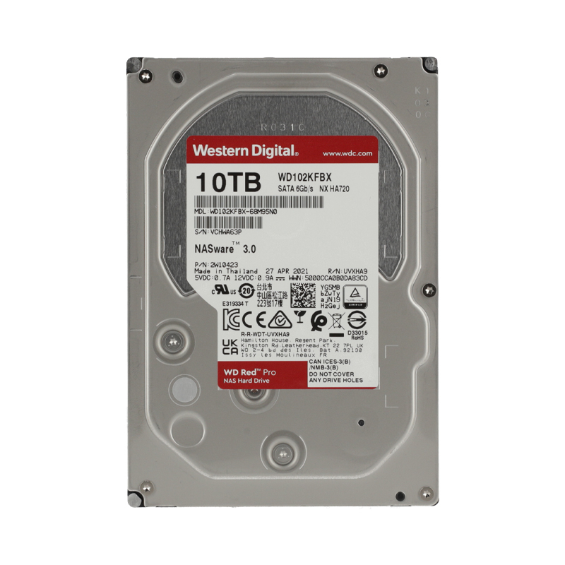 WD  10 TB HDD RED PRO NAS (7200RPM, 256MB, SATA-3, WD102KFBX) - A0136623