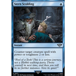 Stern Scolding การ์ด Magic The Gathering ของแท้ จากชุด The Lord Of The Rings