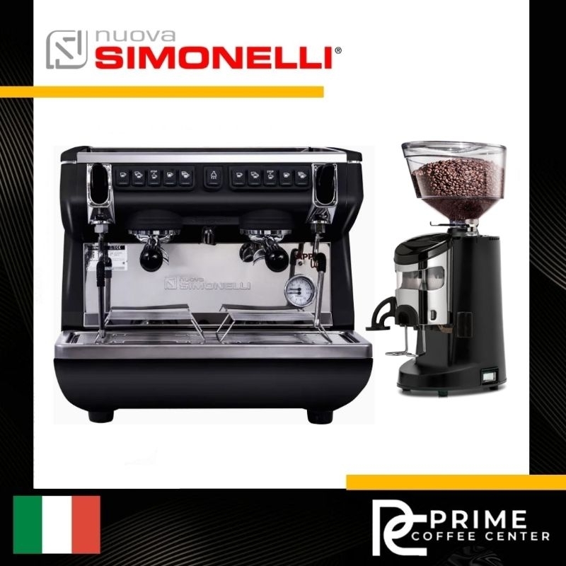 Set เครื่องชงกาแฟ Nuova simonelli รุ่น Appia life compact กับเครื่องบด MDXS