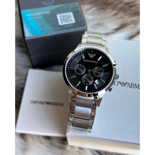 Armani Italy Classic Chronograph Black Dial