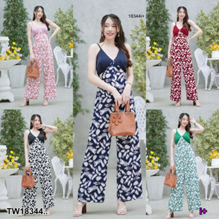 TW18344 Jumpsuit จั้มสูทสายเดี่ยว