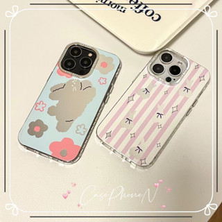 🔥สไตล์ใหม่🔥เคสไอโฟน iphone 11 14 Pro Max เคส ins น่ารัก ลายเส้น กระต่าย ป้องกันการตก iphone 12 13 Pro Case for iphone