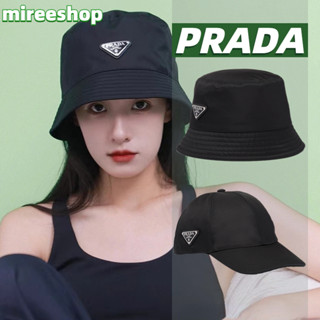 🍒ปราด้า PRADA หมวกบักเก็ตผ้า Re-Nylon