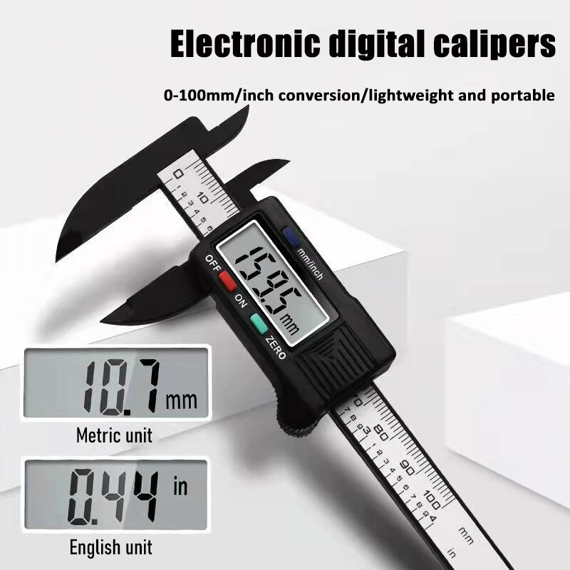 🔥พร้อมส่ง🔥เวอร์เนียคาลิปเปอร์ดิจิตอล Vernier Digitl เวอร์เนียร์ ดิจิตอล สแตนเลส + ตัวพลาสติก พร้อมถ่านเวอร์เนียร์