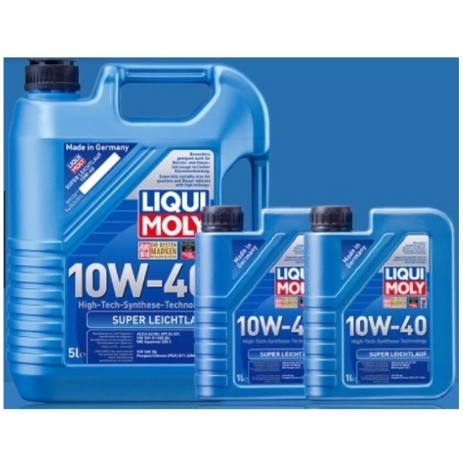 💚 7 ลิตร ของแท้ 💚 Liqui Moly 10W-40 ไม่แถมกรอง น้ำมันเครื่อง 7 L SUPER LEICHTLAUF เกรดสังเคราะห์