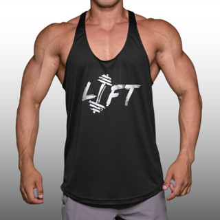 LIFT เสื้อกล้ามเพาะกายทรงคลาสสิค Bodybuilding Dry Fit Gym Tank Top