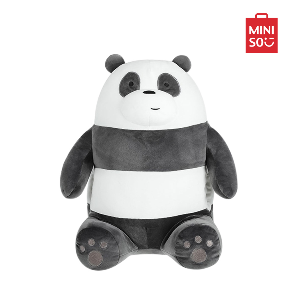 MINISO ตุ๊กตาหมอนข้างแบบนั่ง We Bare Bear  ของขวัญวันเกิด Panda