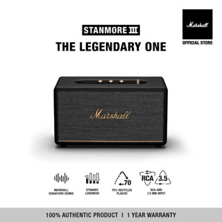 [New Arrival] MARSHALL Stanmore III bluetooth black - ลำโพงบลูทูธ ลำโพง marshall ลําโพง bluetooth ลําโพงบลูทูธเบสหนัก