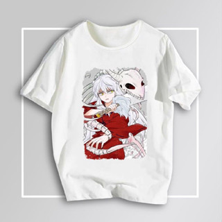 เสื้อยืดแขนสั้นอะนิเมะ Inuyasha Sesshomaru ผ้าฝ้ายพิมพ์ลายเสื้อเชิ้ตผู้ชายและผู้หญิงเทรนด์หล่อ