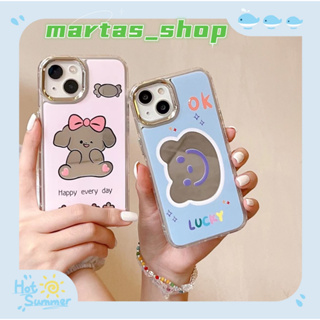 ❤️ส่งของขวัญ❤️ เคสไอโฟน 11 12 13 14 Pro Max สไตล์คู่รัก ความคิดสร้างสรรค์ พื้นผิวกระจก Case for iPhone สาวน่ารักหัวใจ