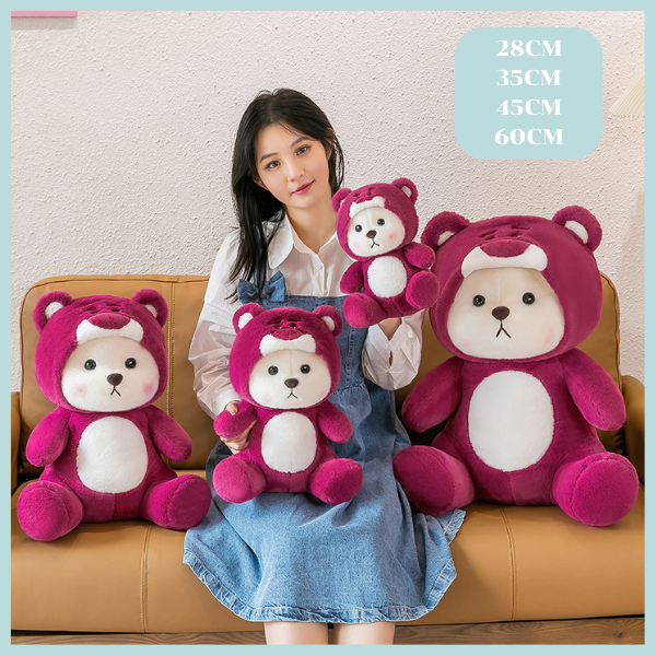 [กรอกโค้ด INC233YY รับส่วนลด20%]ตุ๊กตาหมีเท็ดดี้น่ารัก พร้อมถอดหมวกได้ 28CM 35CM 45CM 60CM น่ากอดสุดๆ เขียนการ์ดอวยพรได้