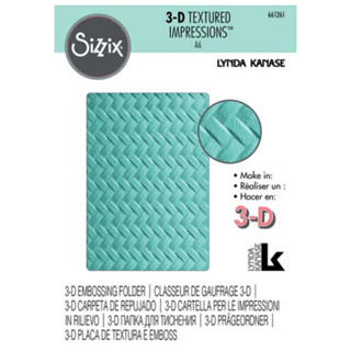 Sizzix 3-D Textured Impressions Embossing Folder - Woven