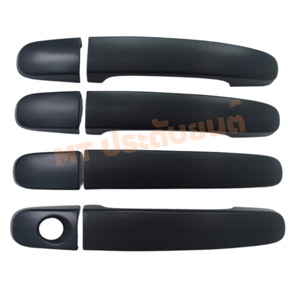 เบ้ากันรอย ครอบมือจับ เบ้าประตู FORD RANGER ปี 2012-2021 ดำด้าน ดำเงา ชุปโครเมียม เคฟล่า - รูปที่ 5