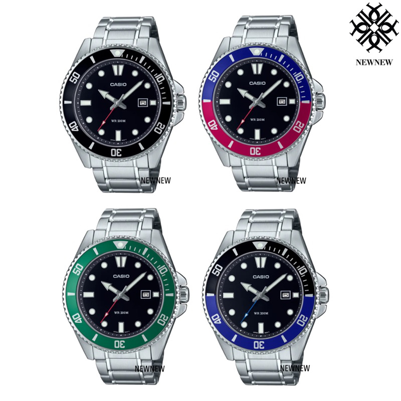 CASIO DURO BILLGATE STEEL MDV-107D-1A1V MDV-107D-1A2V MDV-107D-1A3V MDV-107D-3AV ของแท้ประกันศูนย์ 1