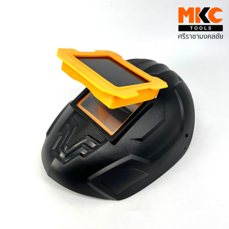 INGCO หน้ากากเชื่อม เปิด-ปิดได้ สวมหัวพลาสติคดำ WM128