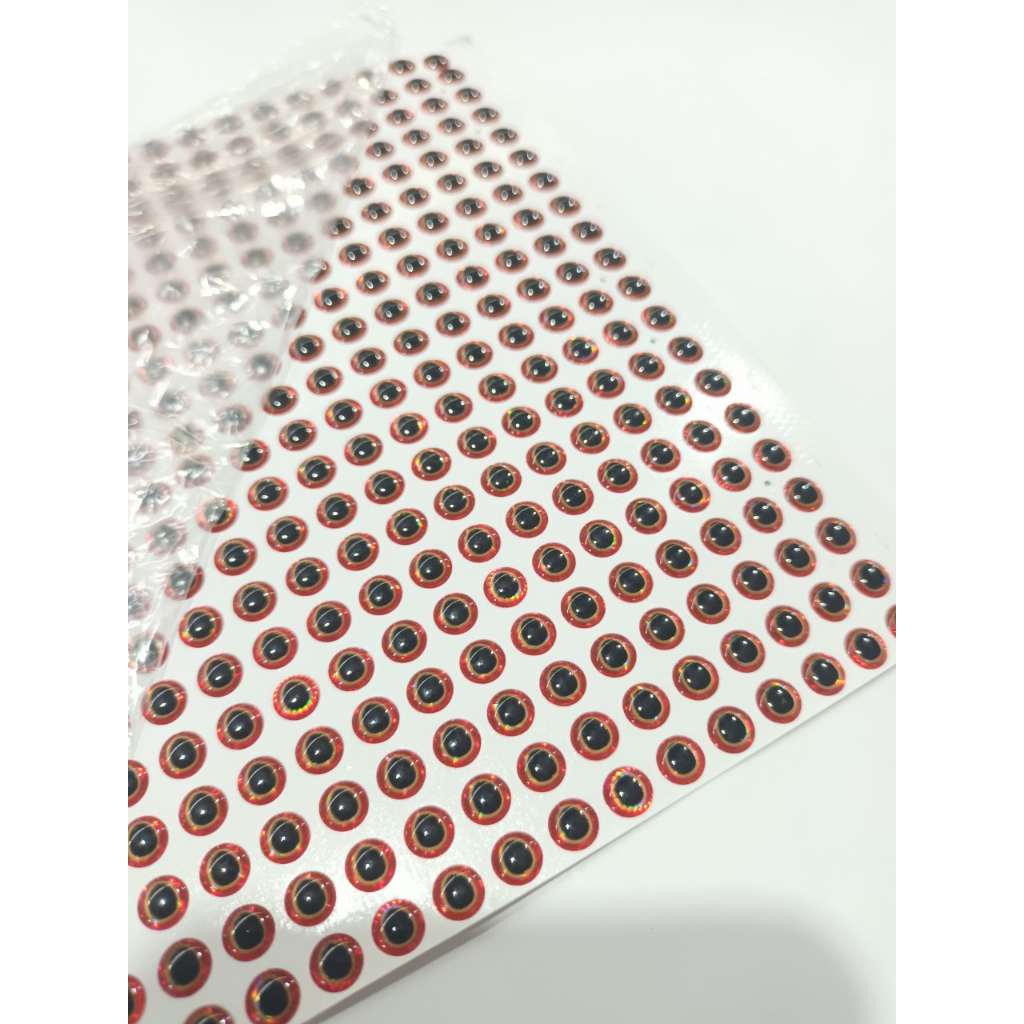 ตาเหยื่อปลอม 3D ลูกตากลม ตาดำรูปไข่ สําหรับตกปลา DIY 100 ชิ้น - รูปที่ 2