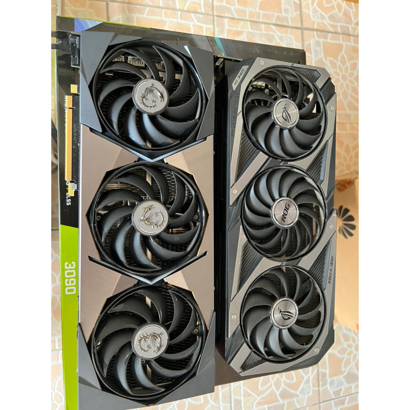 RTX3090 ล้วนๅ มีหลายรุ่น 3090 Rog Strix / 3090 Supreme / 3090 Msi Trio / 3090 EVGA ประกันไทยทั้งหมด 