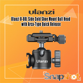 Ulanzi U-80L Side Cold Shoe Mount Ball Head with Arca-Type Quick Release