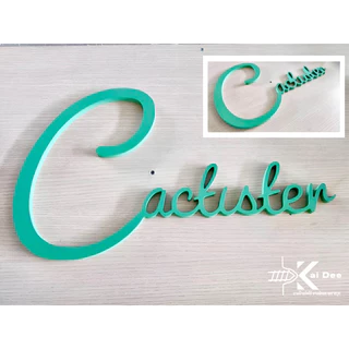 ตัวอักษร ขนาด 7-20cm ตัวเลข พลาสวู๊ด ป้ายร้าน ป้ายบริษัท อักษรงานแต่ง หนา10mm