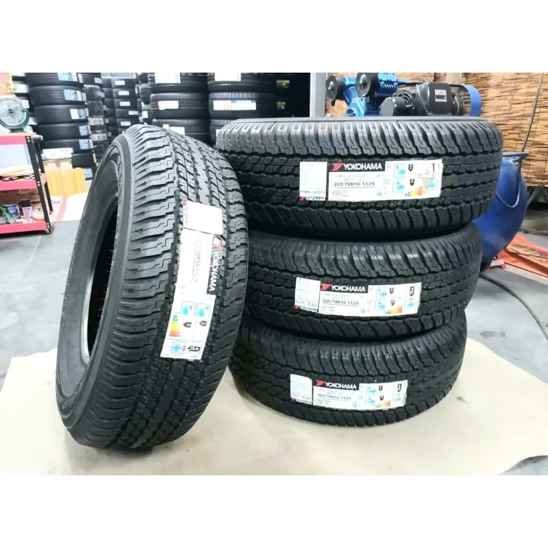 ยางใหม่ค้างปี 265/70R16 Yokohama Geolandar AT G094  ผลิตปี 2022 ประกันบวม 2 ปี พร้อมจุ๊บลม 4 ตัว จัด
