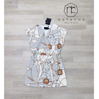 NATACHA Set เสื้อคอวีแขนปีก กระโปรงทรงเอ(*รบกวนเช็คสต๊อกก่อนกดสั่งซื้อ)