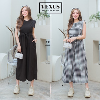 🌈🌿🌸🌼🌺🧡🤎🇰🇷 Scott Plain Jumpsuit Sleeveless Long Pant