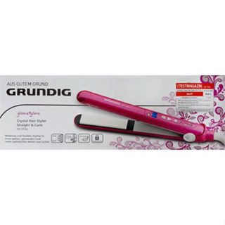 ส่งต่อ เครื่องหนีบผม แบรนด์ยุโรป ซื้อมาจากเยอรมัน ใช้ดีมากก Grundig HS5732 Straight &amp; Curls Hair straightener Pink