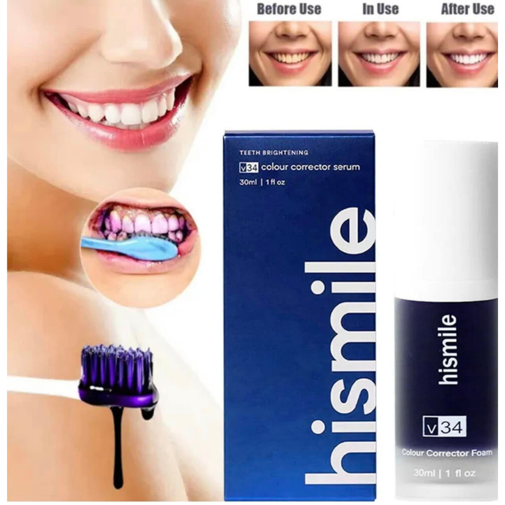 HiSmile V34 Teeth Whitening Colour ฟอกสีฟันขาว 30ml