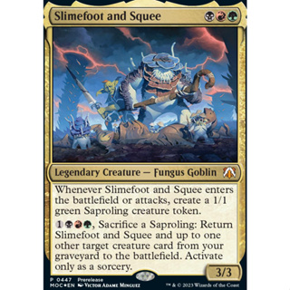 Slimefoot and Squee การ์ด Magic The Gathering ของแท้