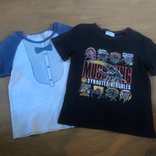ส่งต่อ เสื้อยืดเด็ก  Chelsee แถมเสื้อยืด Bandai ตัวสีดำ