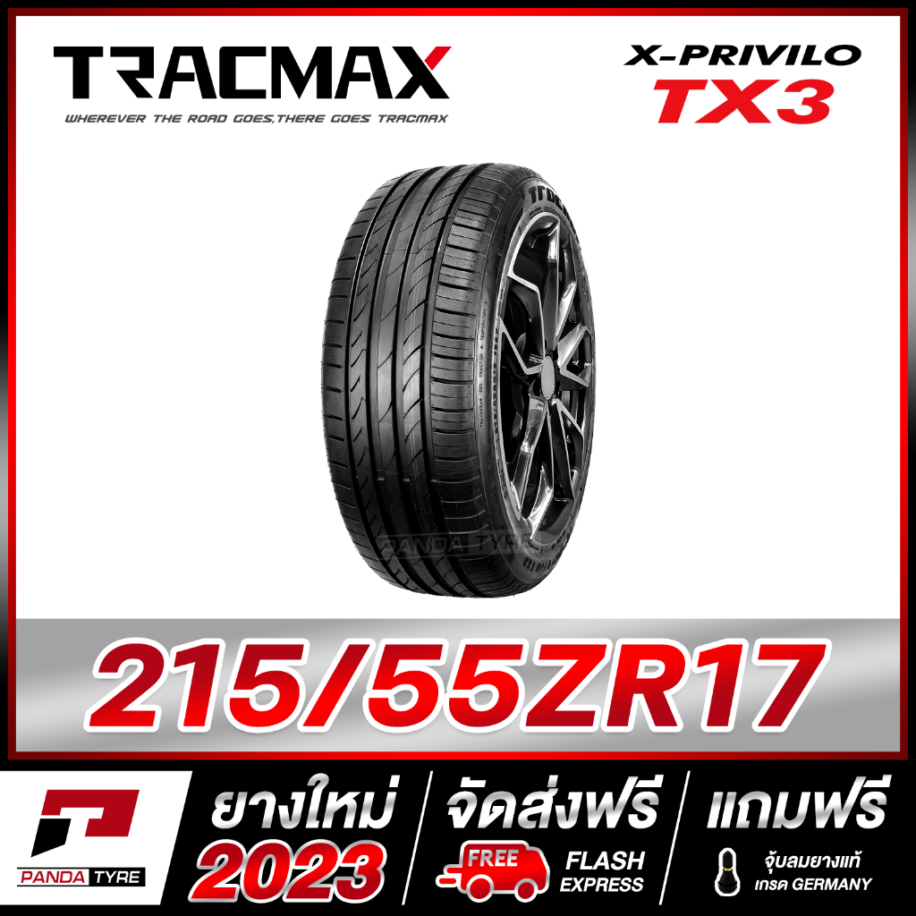 TRACMAX 215/55R17 ยางรถยนต์ขอบ17 รุ่น TX3 x 1 เส้น (ยางใหม่ผลิตปี 2023)