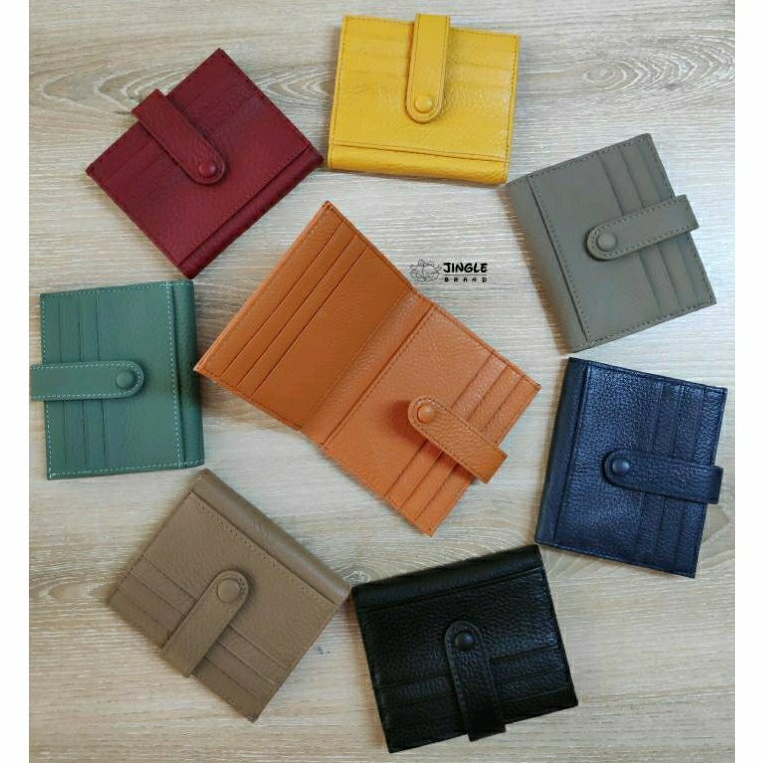 (สั่งผ่าน Shopee Video ลดเลย 100.-) กระเป๋า​สตางค์​หนังวัวแท้ รุ่นจุบัตรเยอะ Jbj.Mc-193