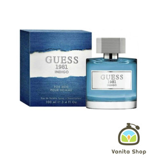 ￼น้ำหอมแท้ Guess 1981 Indigo Pour Homme EDT 100 ml.