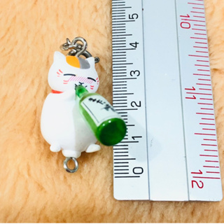 Natsume Yuujinchou Nyanko-sensei Keychain พวงกุญแจ เนียนโกะ เซนเซย์  นัตสึเมะกับบันทึกพิศวง แมวเมา แท้ จากญี่ปุ่น