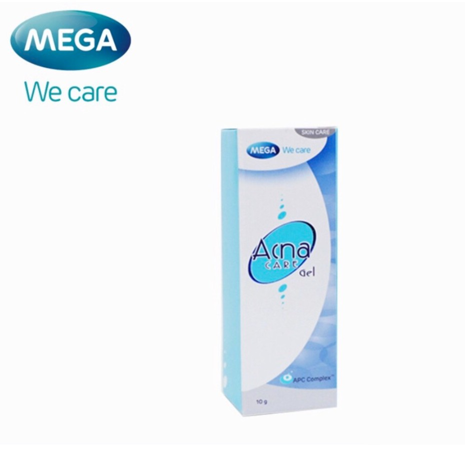@Mega We Care Acnacare gel เมก้า วี แคร์ แอคนาแคร์ เจล เจลแต้มสิว ป้องกันสิว ลดสิว ลดรอยดำ (10 กรัม) [1 กล่อง]