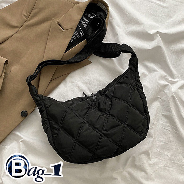 bag_1(BAG1876) กระเป๋าสะพายข้างผ้าโพลีเอสเตอร์มี2สี น้ำหนักเบา