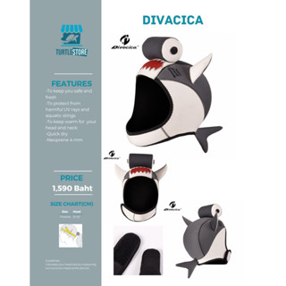 Animal Hood Neoprene 2 - 3 mm หมวกดำน้ำ กันหนาวกัน แดด พร้อมส่ง