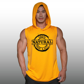 100% NATURAL GRADE A BEEF เสื้อฮู้ดแขนกุด Sleeveless Hoodies