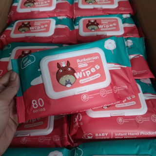 พร้อมส่งในไทย ทิชชู่เปียกยกลัง ทิชชู่เปียก ยกลัง 50 แพ็ค แพ็คละ80แผ่น  Baby Wipes กระดาษทิชชู่เปียก สูตรน้ำบริสุทธิ์