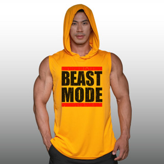 BEAST MODE เสื้อฮู้ดแขนกุด Sleeveless Hoodies