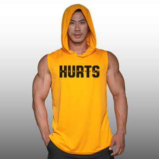 HURTS เสื้อฮู้ดแขนกุด Sleeveless Hoodies