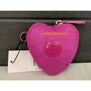 ส่งฟรี EMS Kipling Heart Love Coin Purse - Pink Glitter ใบนี้เย็บด้าย 2 สี คือดำและชมพูเลยมีด้ายสีดำมีโผล่ขึ้นมา 1 จุด