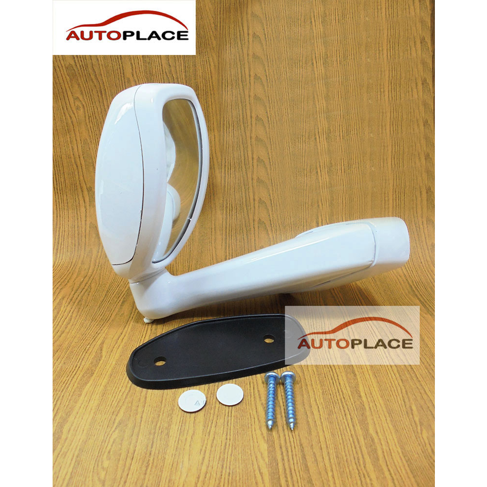 (สีขาว) ปี 2012, 2013, 2014 ฟอร์จูนเนอร์ รุ่นใหม่ Fortuner กระจกมองมุม กระจกมองพื้น แบบเจาะ ติดข้างแก้ม ด้านซ้าย