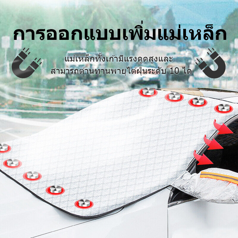 🔥หนาพิเศษ🔥ที่บังแดดรถยนต์ กันแดด100%UV ช้งานง่าย ที่คลุมรถ กันแดดรถ กันแดดในรถ ผ้าบังแดดหน้ารถ ม่านบังแดดรถยนต์ - รูปที่ 2