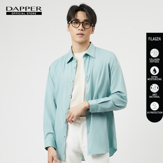 DAPPER เสื้อเชิ้ตแขนยาว FILAGEN ทรง Regular Fit สีเขียวมิ้นท์ (BSLG1/177RF)