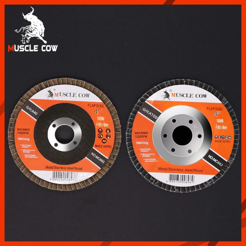 MUSCLE COW4นิ้วกระดาษทรายซ้อน ทรายซ้อนหลังแข็ง ผ้าทรายเรียงซ้อน จานทรายซ้อน ใบขัดไม้ ขัดเหล็ก เบอร์ 40 ถึงเบอร์ 120 10ใบ - รูปที่ 4