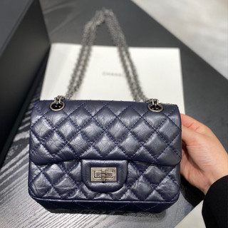 พรี​ ราคา13500 Chanel 2.55 หนังแท้ กระเป๋าสะพายข้าง กระเป๋าสะพาย20cm