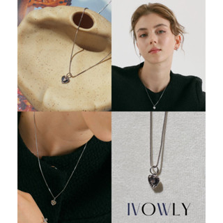 ivowly-Winter necklace สร้อยคอจี้หัวใจสีเงิน (กรอกโค้ด: HECVR ลด 45.-)